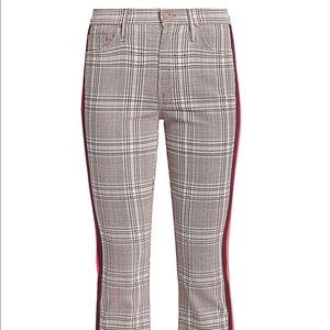 MOTHER The Insider Plaid Print Pants